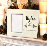 Wholesale | 6 | White Leatherette 4x6" Photo Frame Customized