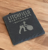 Wholesale | 6 | Slate Coasters with your Logo Branded Merch