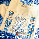 Wholesale Blue Nutcracker Christmas Sweatshirt Sand.