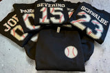 Baseball Mom Custom Sweatshirt with Name and Number