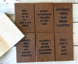 Wholesale | 4 | Leatherette Lined Journals Engraved Letters
