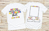 Last day of School Autograph Youth T - white