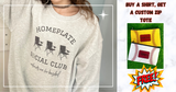 Wholesale | Homeplate Social Club Baseball or Softball Mom Sweatshirt