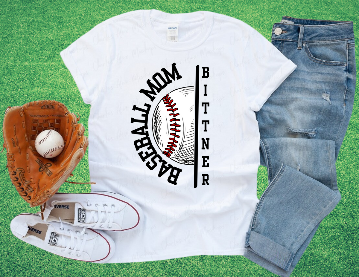 baseball mom gear Baseball Mom Custom Name T Shirt – LICT Apparel + Accessories