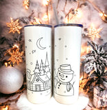 Wholesale | 4 | DIY coloring 20 oz tumblers Christmas kids