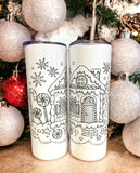 Wholesale | 4 | DIY coloring 20 oz tumblers Christmas kids