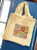 Wholesale | 10 pcs | Bruh Did you Even Check Your Work Teacher Tote Bag