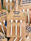 Wholesale | 10|Custom Golf Tee Bag Attachment with 3 Tees Included