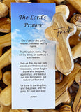 Wholesale | 5 packs| Holy Land Olive Wood Pocket Holy Cross Engraved