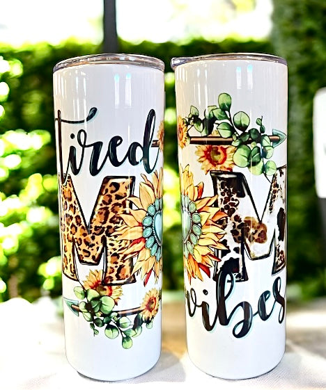 Wholesale |4| Tired Mom Vibes Fun Mother's Day Tumblers