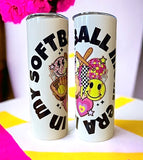 Wholesale |Pick 4| Softball and Baseball 20 oz Tumblers