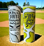 Wholesale |Pick 4| Softball and Baseball 20 oz Tumblers