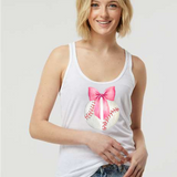 Wholesale Coquette Bow Sports Mom Tank Tops