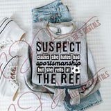Wholesale Suspect Claims Bad Sportsmanship Sports Mom Sweatshirt - Ash