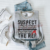Wholesale Suspect Claims Bad Sportsmanship Sports Mom Sweatshirt - Ash
