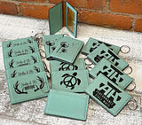 Wholesale |10| ID Wallet Teal Leatherette