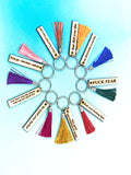 Wholesale | 1 pc | Wood Saying Keychains with Tassels