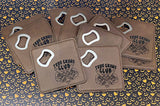 Wholesale | 6 pack | Leatherette Bottle Opener Coaster Sets