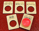 Wholesale | 10 pcs | Play Doh Wood Valentine's Day Cards