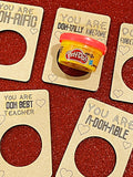 Wholesale | 10 pcs | Play Doh Wood Valentine's Day Cards