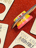 Wholesale | 10 pcs | Play Doh Wood Valentine's Day Cards