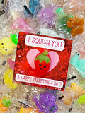 Wholesale | 25 pcs | Mochi Squishies Valentine's Day Cards