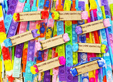 Wholesale | 10 pcs | Pop It Bracelet Valentine Wood Packs