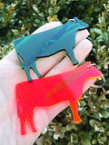 Wholesale | 1 pc | Acrylic Cow Keychain