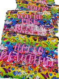 Wholesale | 5 PCs | Sequin Flip Zipper Pouch Bags with Custom Images