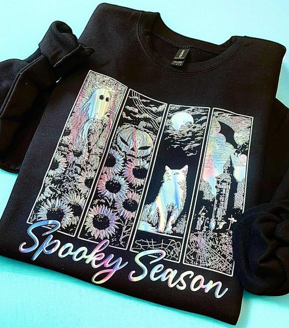 Wholesale Halloween Spooky Season Graphic Sweatshirt Bright Colors