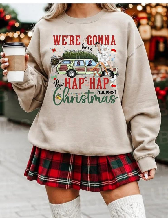 WS Christmas Vacation Hap Hap Happy Christmas Sweatshirt