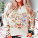 Wholesale Holographic Rudolf Reindeer Sweatshirt