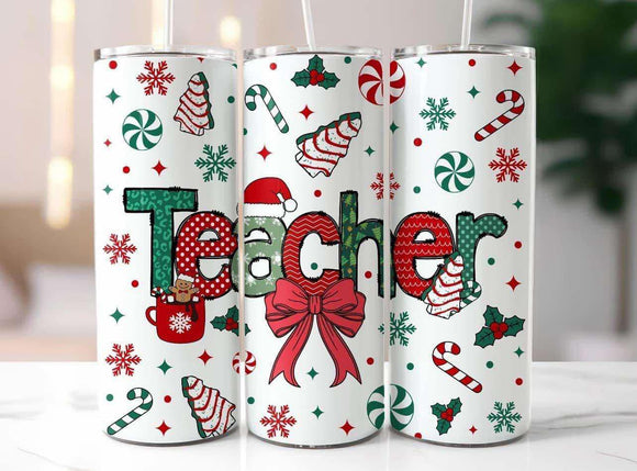 Wholesale |4| Christmas Teacher Tumblers