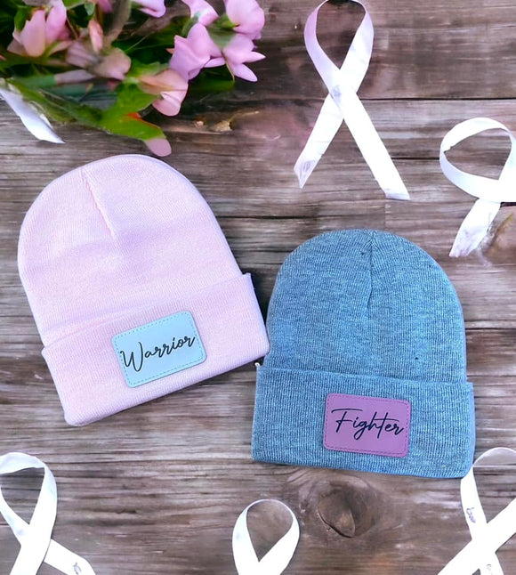Wholesale | 6 | Warrior Fighter Breast Cancer Awareness Beanies