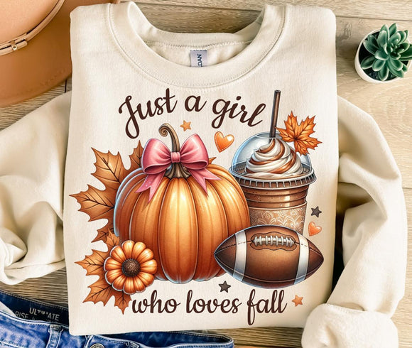 Wholesale Just a girl who loves Fall Sweatshirt