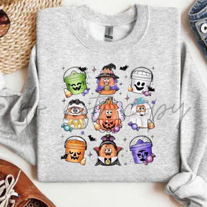 Wholesale Halloween Bucket MCD 80s90s Kids Nostalgia Sweatshirt