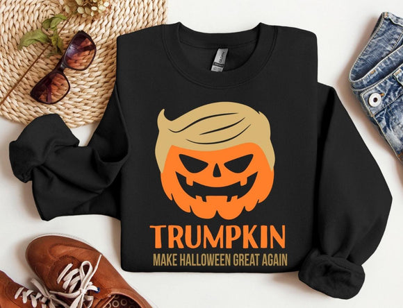 Wholesale Trumpkin Pumpkin Funny Halloween Sweatshirt