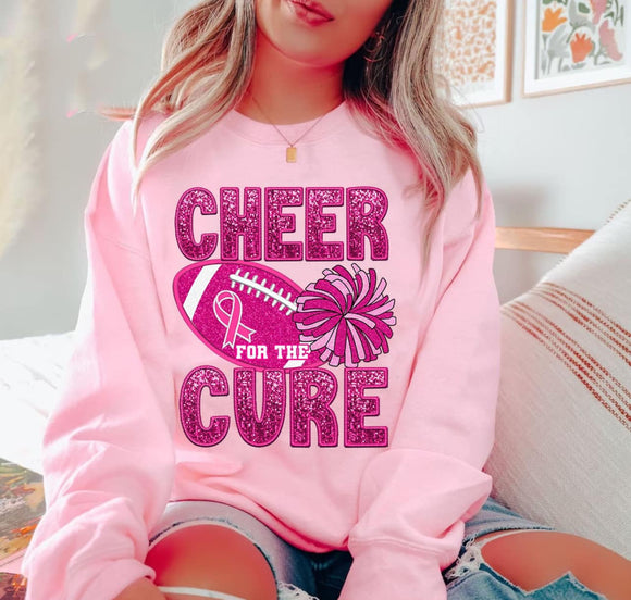Wholesale Cheer for the Cure Breast Cancer Awareness Sweatshirt