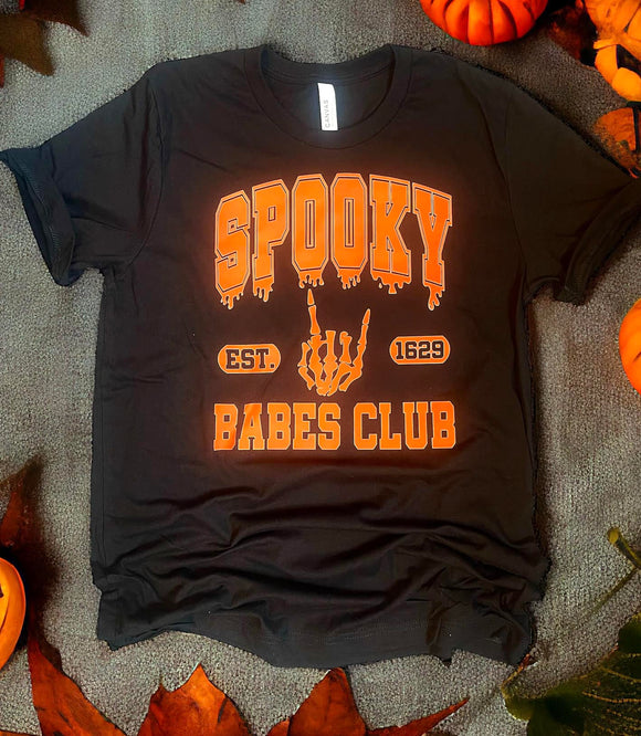 Wholesale Spooky Babes Club T Shirt for Halloween Fall