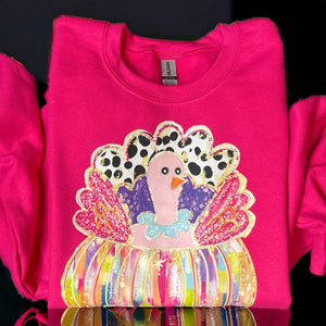 Wholesale Watercolor Turkey Pumpkin Thanksgiving Sweatshirt