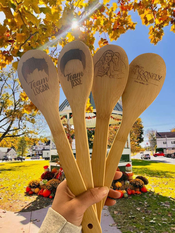 Wholesale Gilmore Girls Set 4 Wooden Kitchen Utensil Mixing Spoons