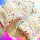 Wholesale Holographic Rudolf Reindeer Sweatshirt