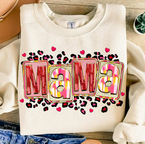 Wholesale Valentine's Day Mama Sweatshirt -Sand