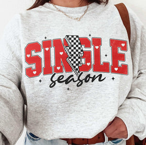 Wholesale Valentine's Day Single Season Sweatshirt-Ash