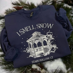 Wholesale Stars Hollow I Smell Snow Sweatshirt -navy