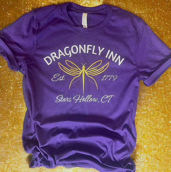 The Dragonfly Inn Gilmore Girls Inspired T Shirt-Purple