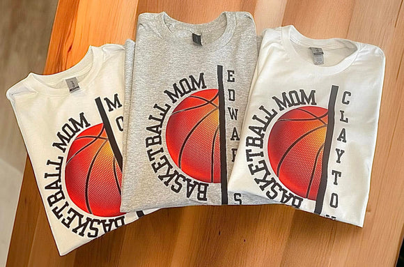 Basketball Mom Personalized T Shirt