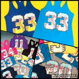 Custom Number Drip Tank – Baseball & Softball Edition