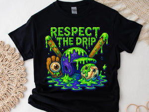 "Respect the Drip" Halloween Baseball Tee