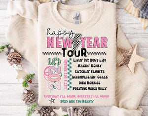 Wholesale Happy New Year Tour Sweatshirt - Sand